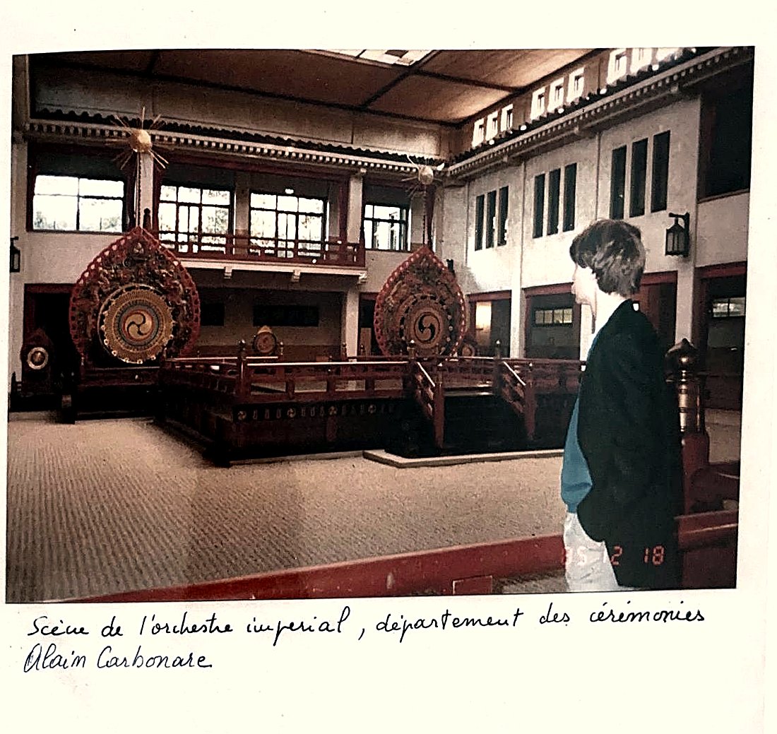Alain Carbonare au palais impérial du Japon, département des cérémonies